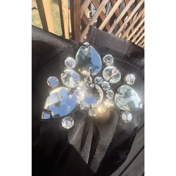 Lanvin Paris Ete Black Cocktail Party Dress Size 38 US 8 Alber Elbaz jewel - Picture 16 of 16